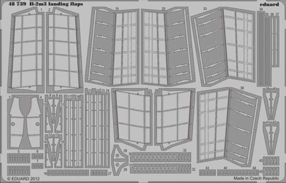 Eduard 48739 Etched Aircraft Detailling Set 1:48 Ilyushin Il-2m3 Stormovik landi