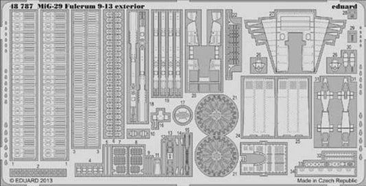 Eduard 48787 Etched Aircraft Detailling Set 1:48 Mikoyan MiG-29 9-13 exterior