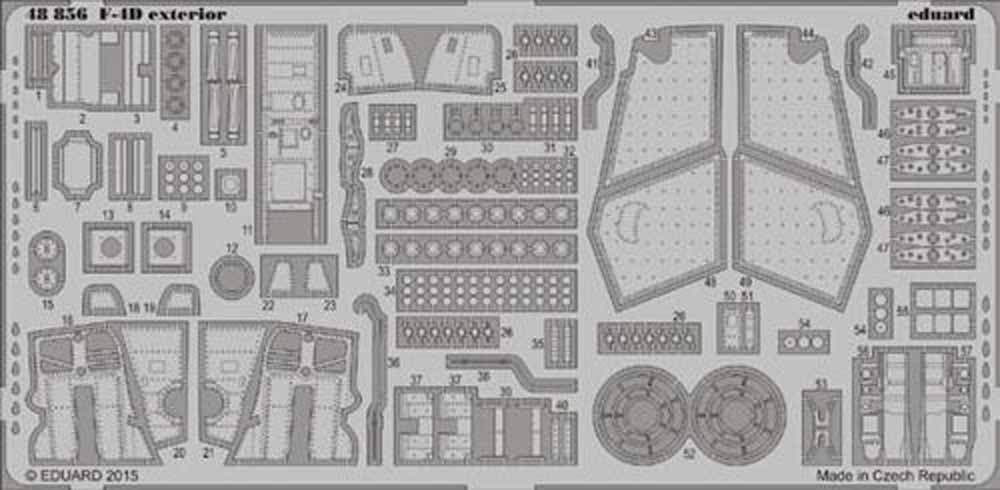 Eduard 48856 Etched Aircraft Detailling Set 1:48 McDonnell F-4D Phantom exterior