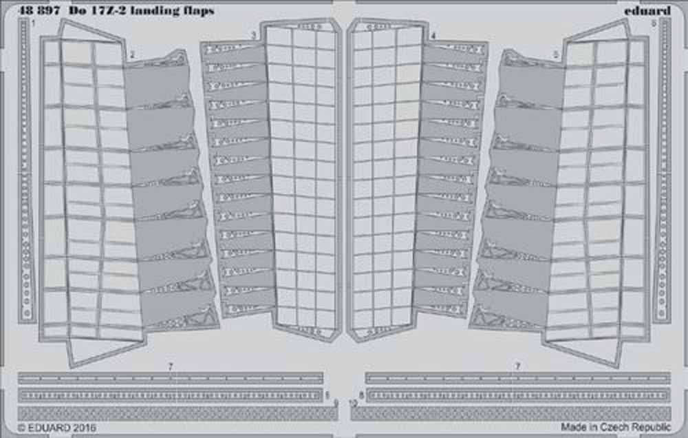 Eduard 48897 Etched Aircraft Detailling Set 1:48 Dornier Do-17Z-2 landing flaps