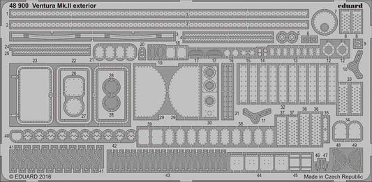 Eduard 48900 Etched Aircraft Detailling Set 1:48 Lockheed Ventura Mk.II exterior