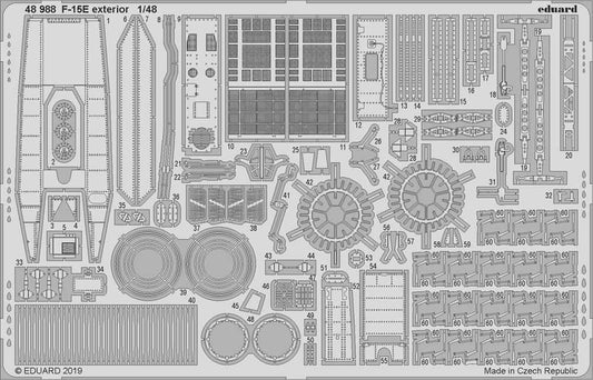 Eduard 48988 Etched Aircraft Detailling Set 1:48 McDonnell F-15E Strike Eagle ex