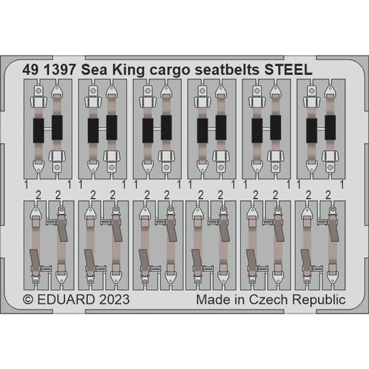 Eduard Westland Sea King Airfix A11006 HU.5 1:48 Steel Seatbelts Set ED491397