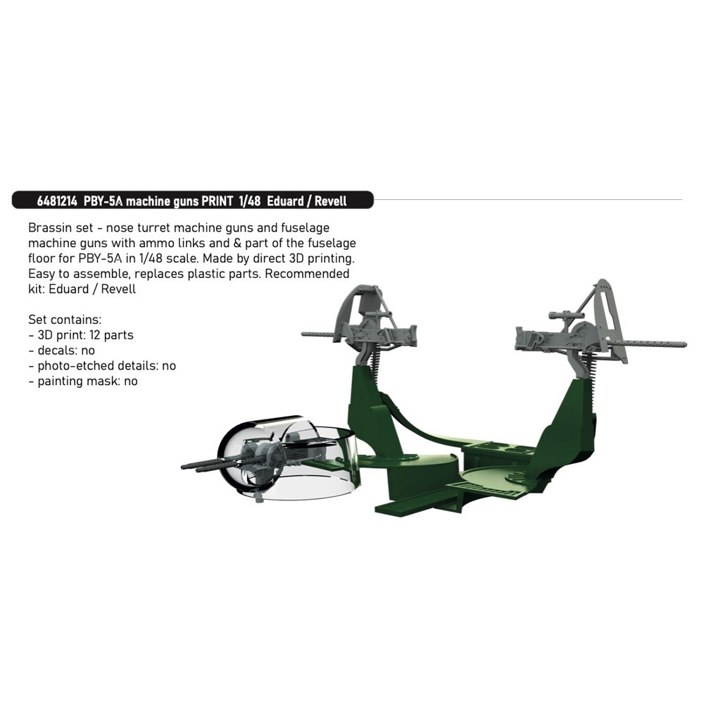 Eduard Consolidated PBY-5A Catalina Machine Guns 3D PRINT 1:48 Brassin Set