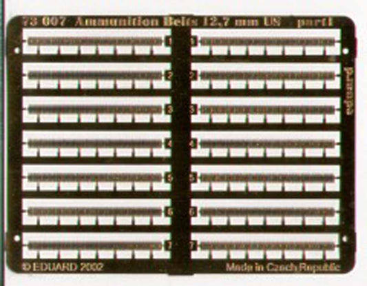 Eduard 73007 Etched Aircraft Detailling Set 1:72 Ammunition belts 12,7mm USAF PR