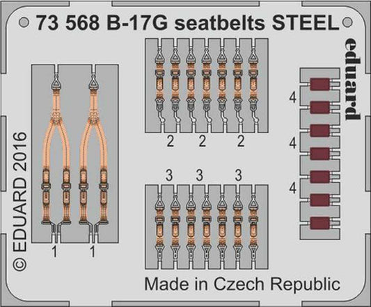 Eduard 73568 Etched Aircraft Detailling Set 1:72 Boeing B-17G Flying Fortress