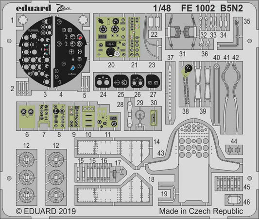 Eduard FE1002 Etched Aircraft Detailling Set 1:48 Nakajima B5N2 Type 97