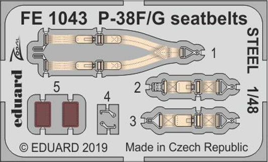 Eduard FE1043 Etched Aircraft Detailling Set 1:48 Lockheed P-38F/G Lightning sea