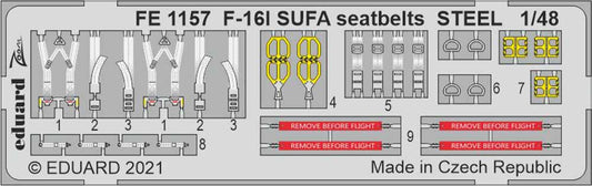Eduard FE1157 Etched Aircraft Detailling Set 1:48 General-Dynamics F-16I SUFA se