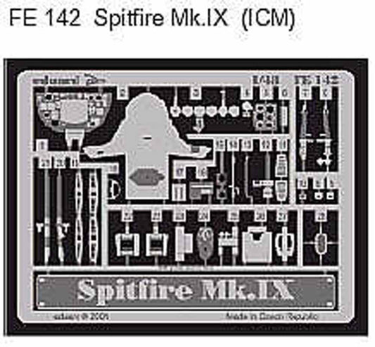 Eduard FE142 Etched Aircraft Detailling Set 1:48 Supermarine Spitfire Mk.IXC/Mk.