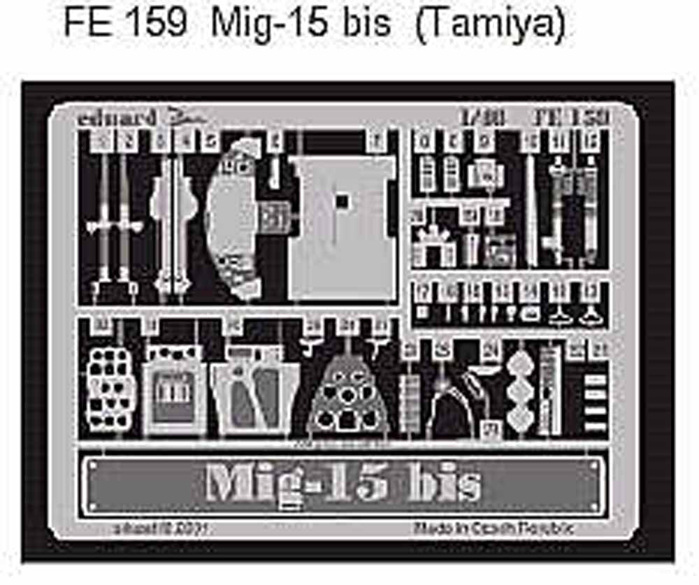 Eduard FE159 Etched Aircraft Detailling Set 1:48 Mikoyan MiG-15bis