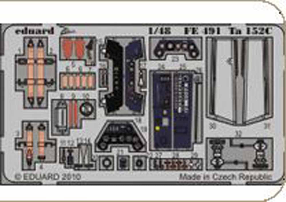 Eduard FE491 Etched Aircraft Detailling Set 1:48 Focke-Wulf Ta-152C