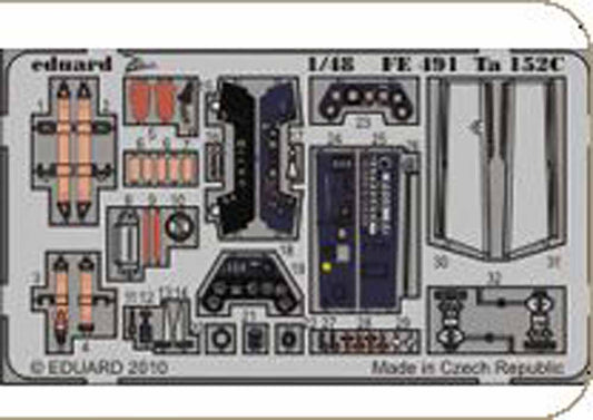Eduard FE491 Etched Aircraft Detailling Set 1:48 Focke-Wulf Ta-152C