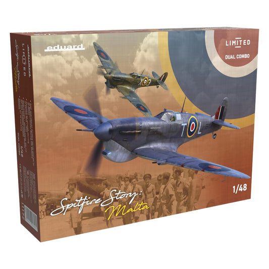 Eduard 11172 Spitfire Story: Malta Dual Combo Spitfire Mk.Vb & Vc 1:48 Model Kit