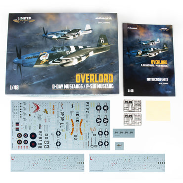 Eduard 11181 P-51B Mustang Overlord: D-Day Mustangs Dual Combo Model Kit1:48