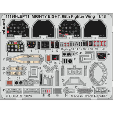 Eduard 11196 Mighty Eight: 65th Fighter Wing P-51D Mustang 1:48 Model Kit