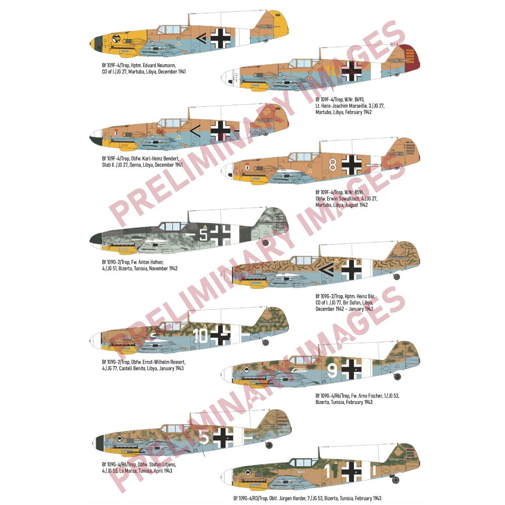 Eduard 2112 Afrika Messerschmitt Bf-109 F-4/G-2/G-4 1:72 Model Kit