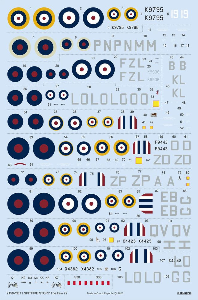 Eduard 2159 Spitfire Story: The Few Dual Combo 1:72 Model Kit