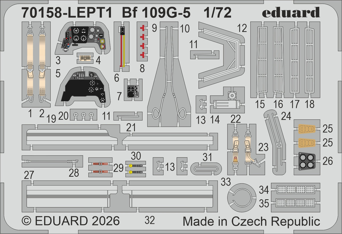 Eduard 70158 Messerschmitt Bf-109G-5 ProfiPACK 1:72 Model Kit