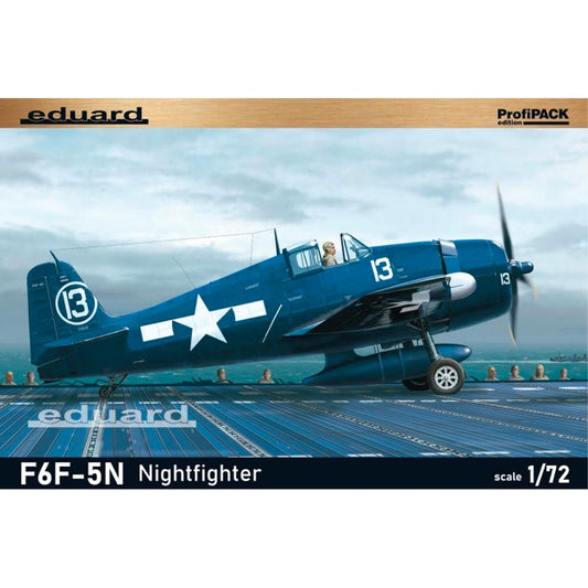 Eduard 7079 Grumman F6F-3/F6F-5N Hellcat Nightfighter 1:72 Aircraft Model Kit