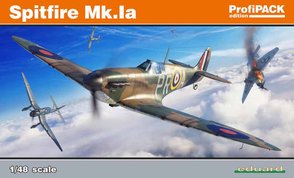 Eduard 82151 Supermarine Spitfire Mk.Ia Profipack 1:48 Aircraft Model ...