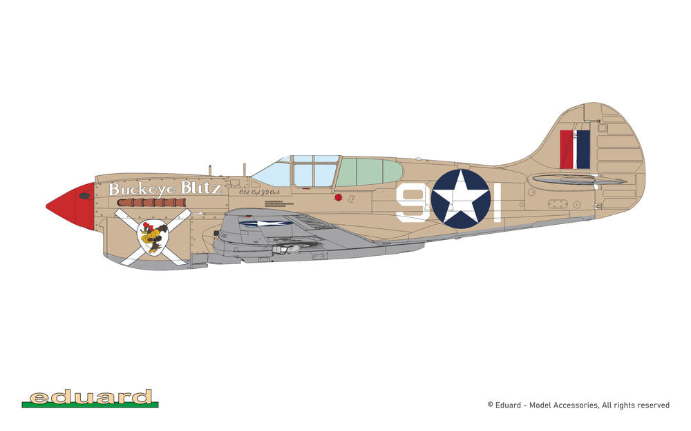 Eduard 82243 P-40K Short Tail 1:48 Model Kit