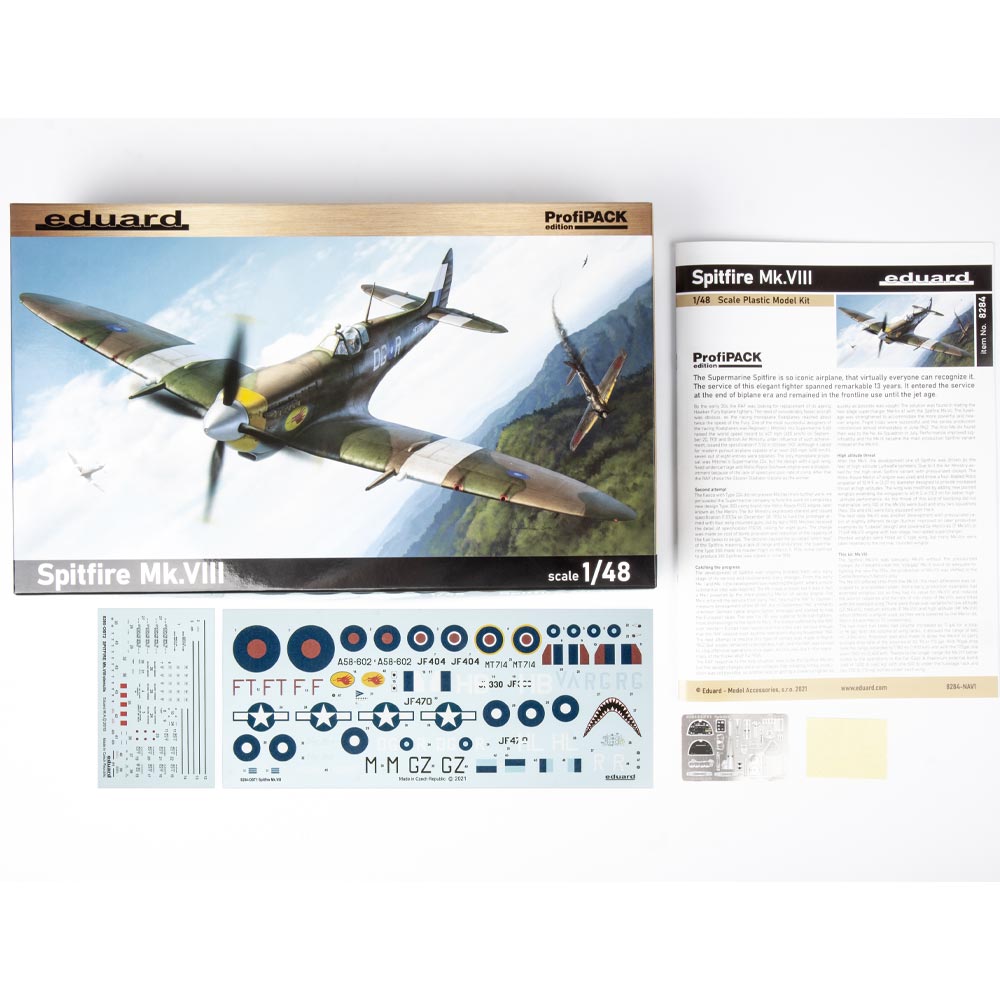 Eduard 8284 Supermarine Spitfire Mk.VIII ProfiPack 1:48 Plastic Model Kit