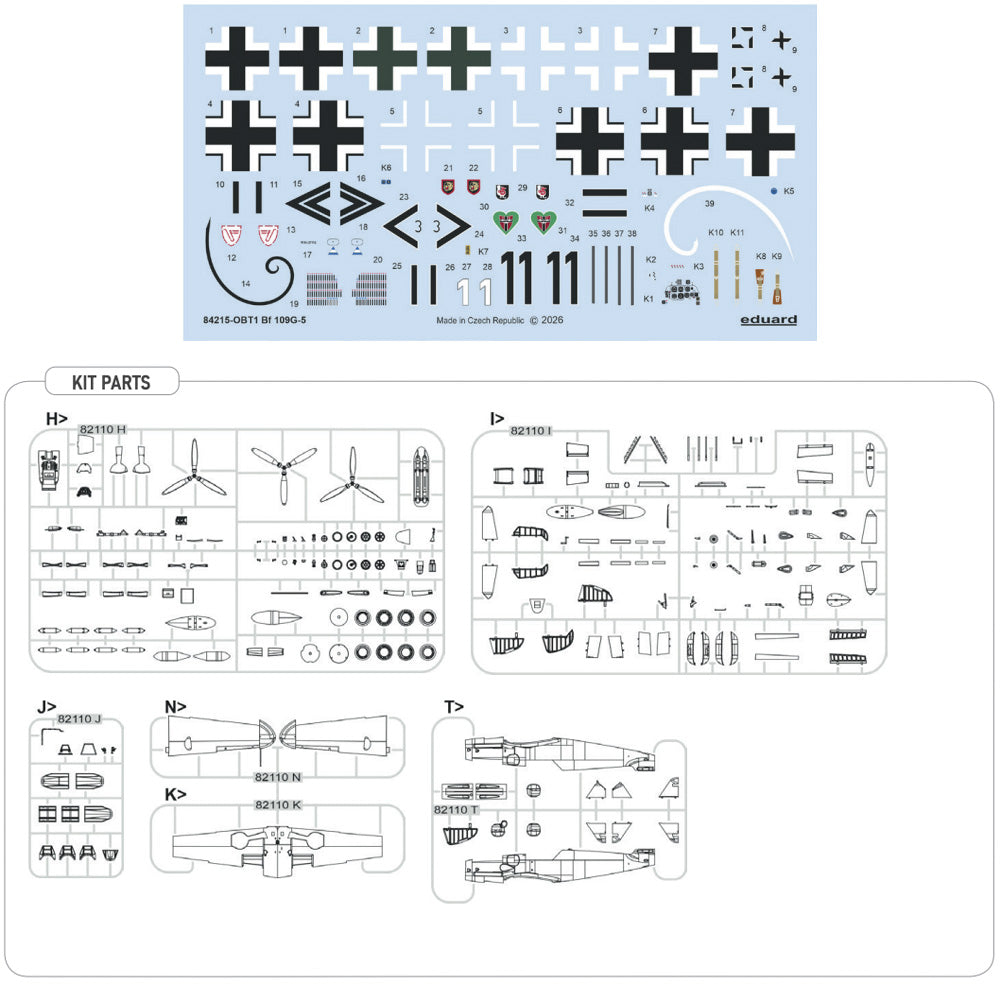 Eduard 84215 Messerschmitt Bf 109G-5 Weekend Edition 1:48 Model Kit