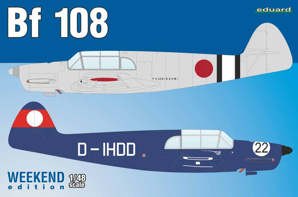 Eduard 8479 Messerschmitt Bf-108B Weekend edition 1:48 Aircraft Model Kit