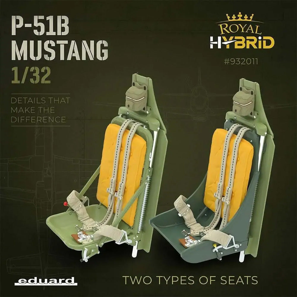 Eduard Royal Hybrid P-51B Mustang 1:32 Model Kit 932011