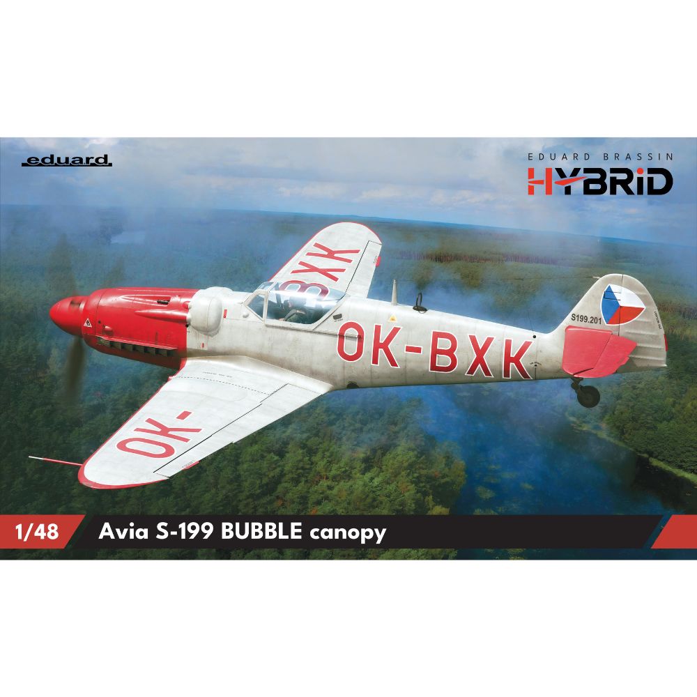 Eduard Hybrid 948012 Avia S-199 Bubble Canopy 1:48 Model Kit