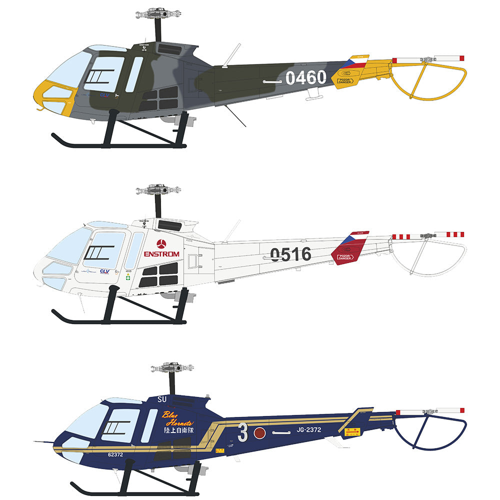 Eduard 972012 Hybrid Enstrom 480 Helicopter 1:72 Model Kit