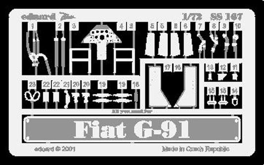Eduard SS167 Etched Aircraft Detailling Set 1:72 Fiat G.91