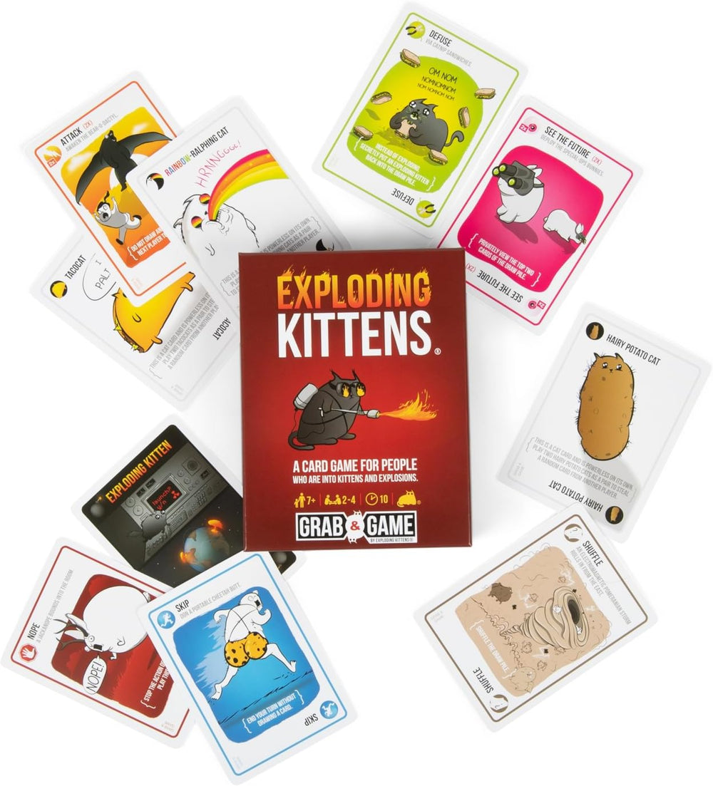 Exploding Kittens - Grab & Game Card Game Age 7+ 2-4 Players