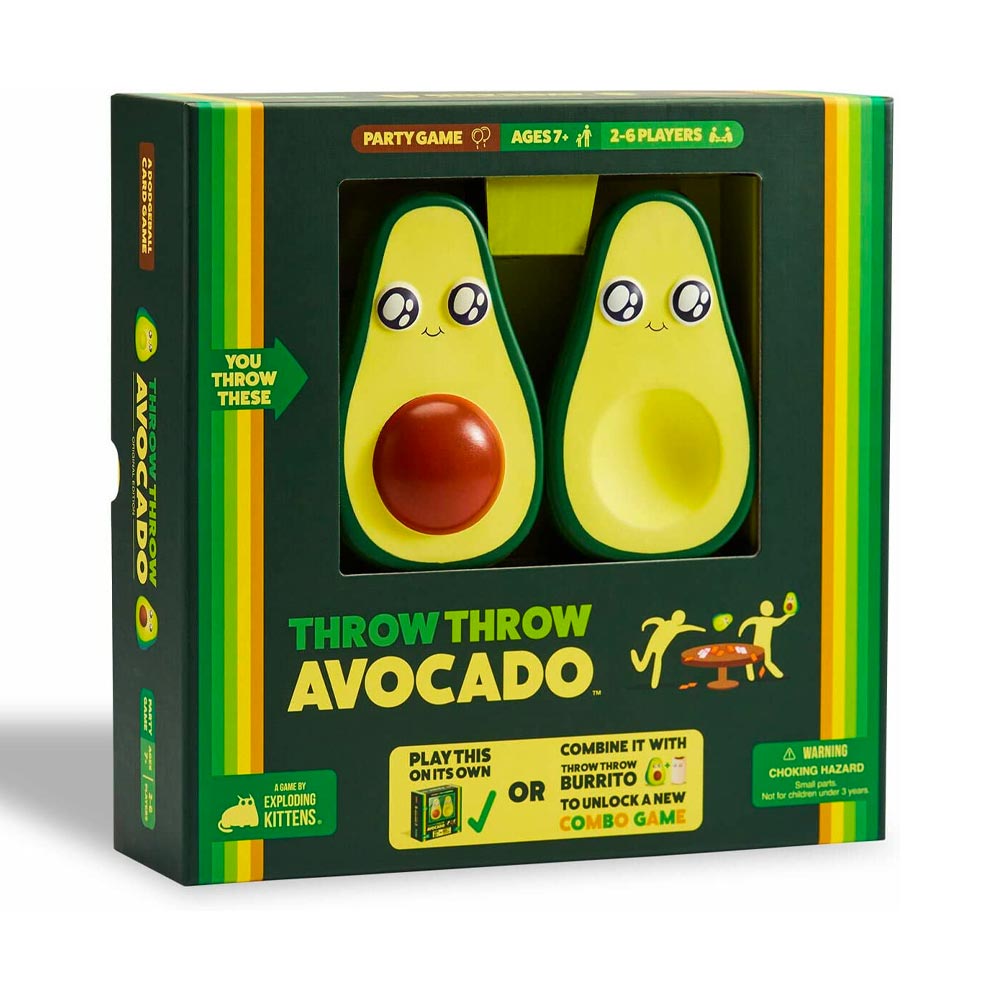 Throw Throw Avocado - A Dodgeball Card Game - Age 7+ - 2-6 Players - 15min