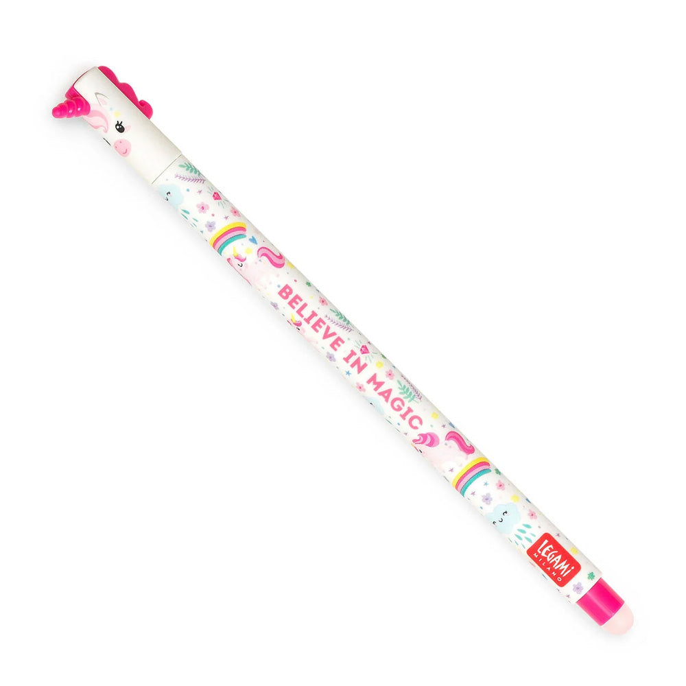 Legami Erasable Pen - Unicorn - 0.7 mm - Pink Ink