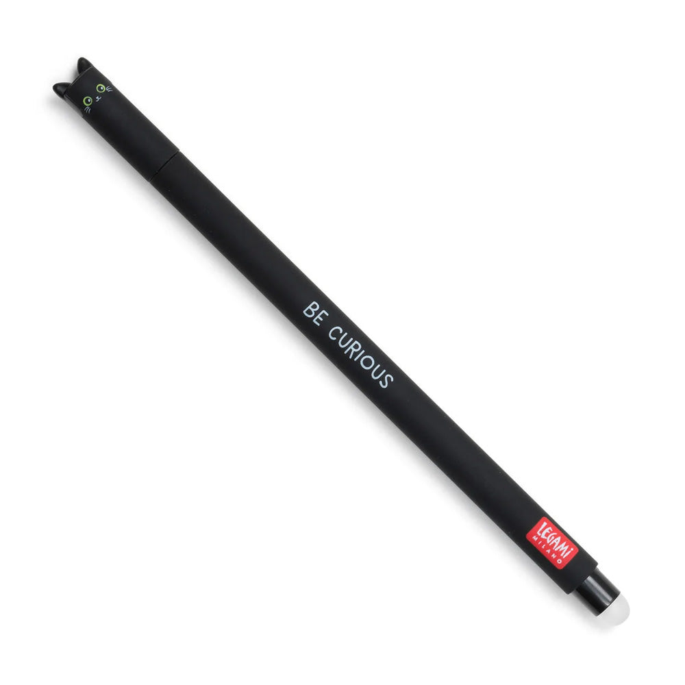 Legami Erasable Pen - Cat - 0.7 mm - Black Ink