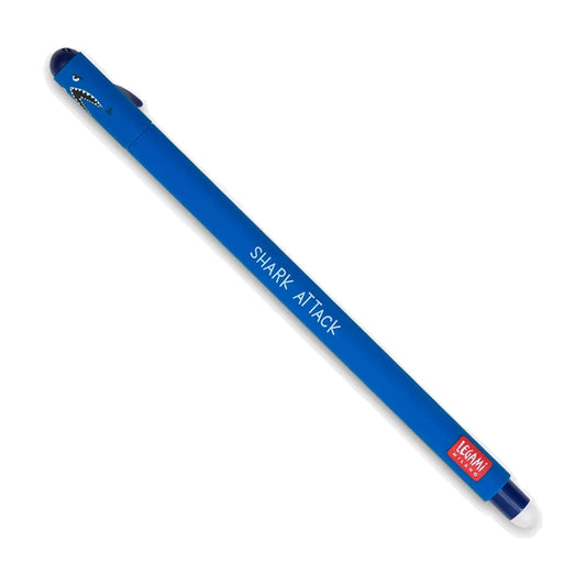 Legami Erasable Pen - Shark - 0.7 mm Blue Ink