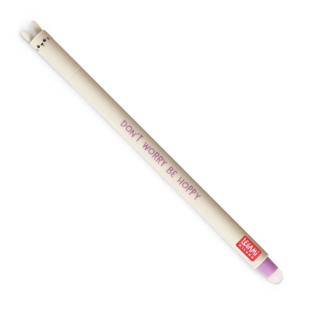Legami Erasable Pen - Bunny - 0.7 mm - Purple Ink
