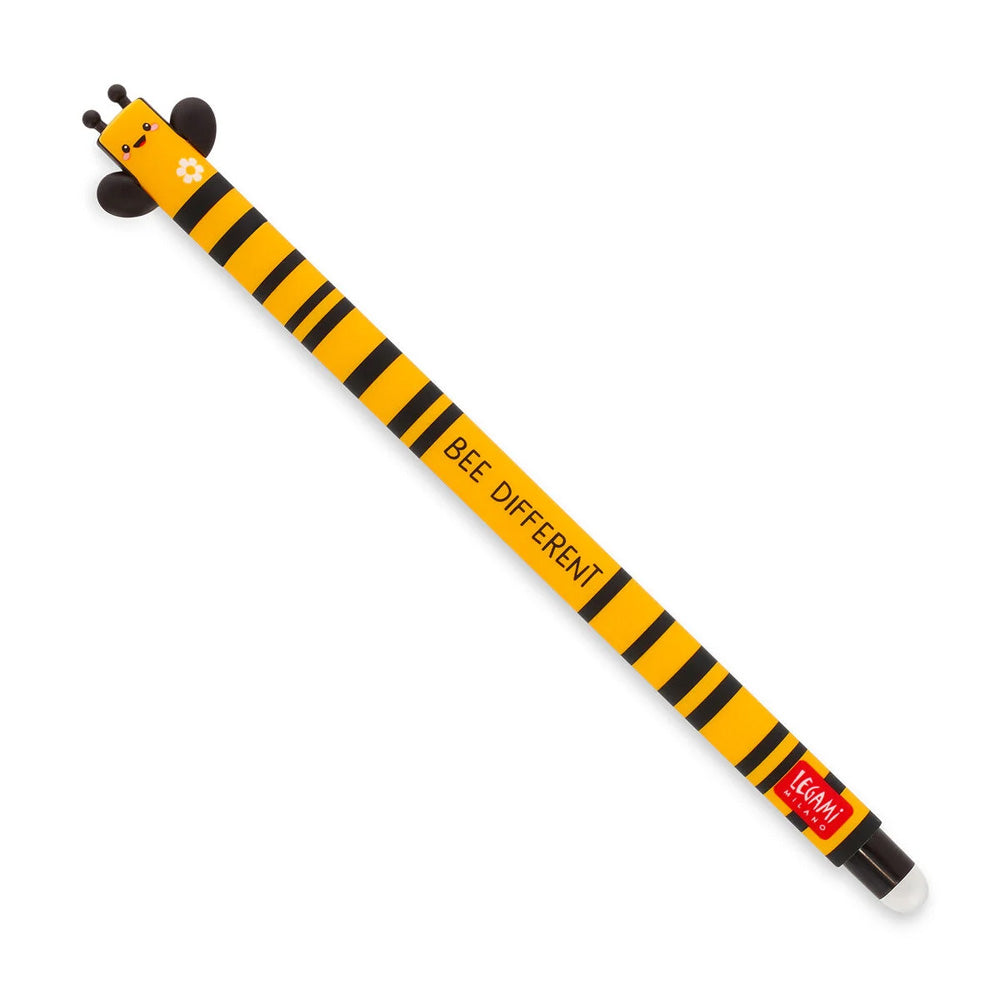 Legami Erasable Pen - Bee - 0.7 mm - Black Ink