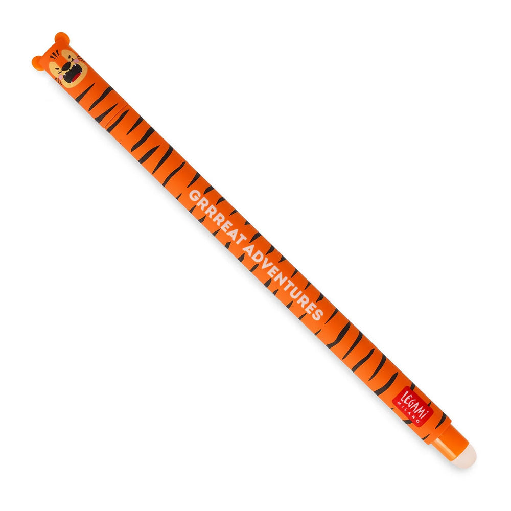 Legami Erasable Pen - Tiger - 0.7 mm - Orange Ink
