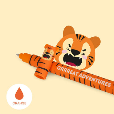 Legami Erasable Pen - Tiger - 0.7 mm - Orange Ink