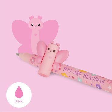Legami Erasable Pen - Butterfly - 0.7 mm - Pink Ink