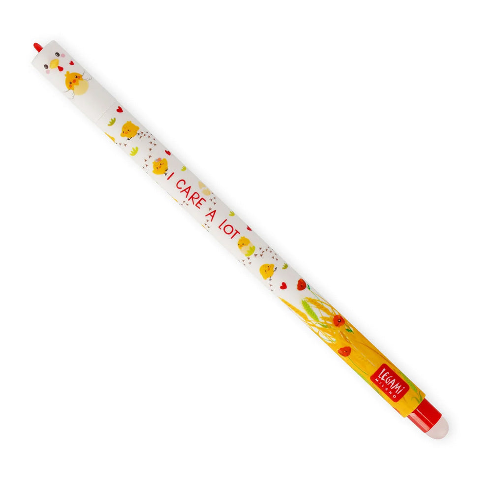 Legami Erasable Pen - Hen - 0.7 mm - Red Ink