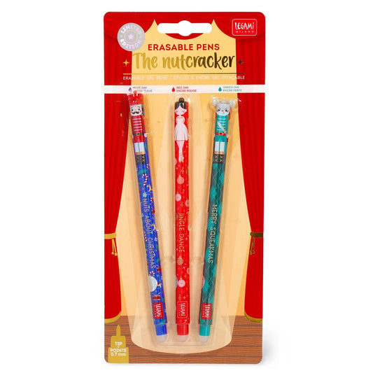 Legami The Nutcracker Christmas 2025 Erasable Gel Pens 3-Pack