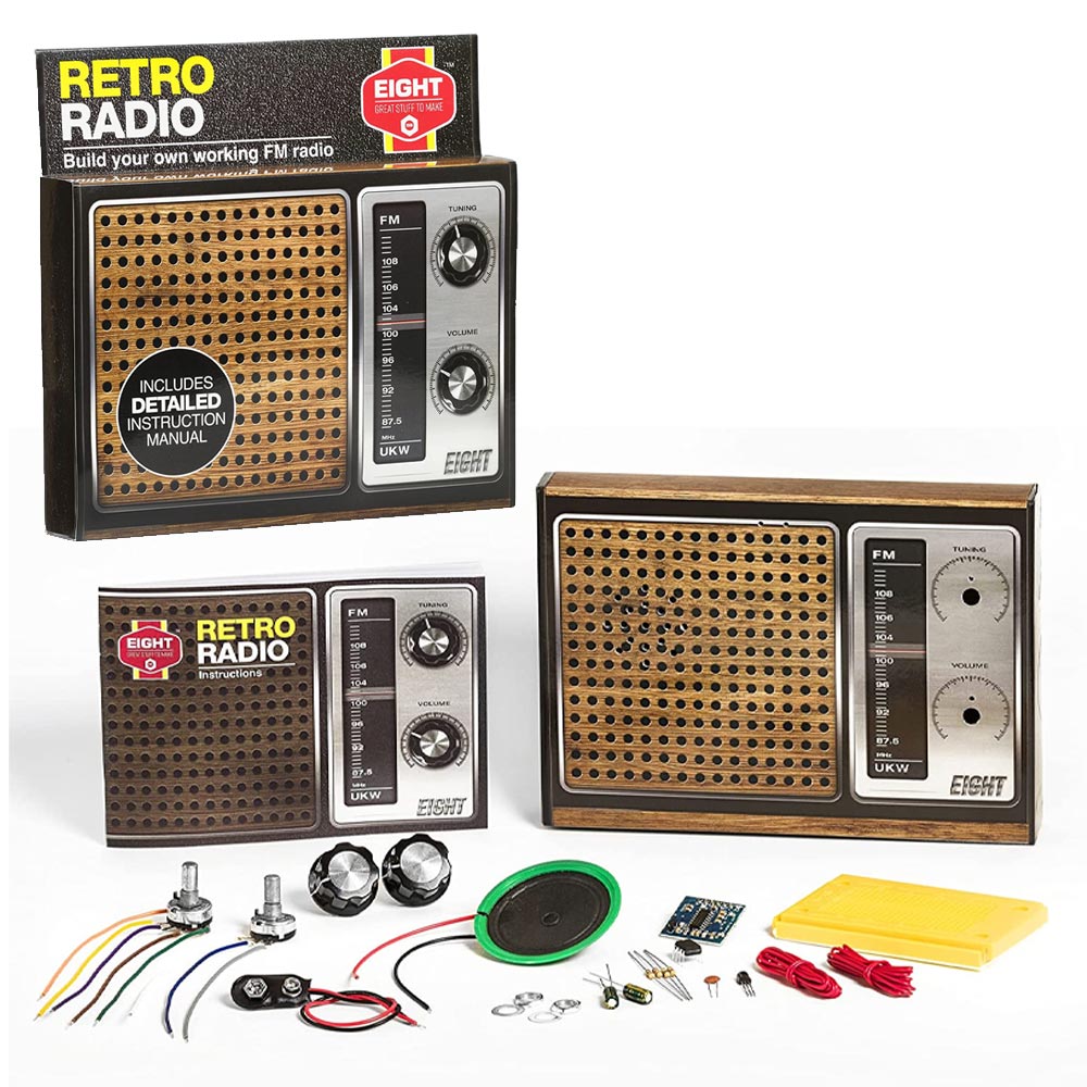 EIGHT ERR1493 Build Your Own Retro Radio Construction Kit
