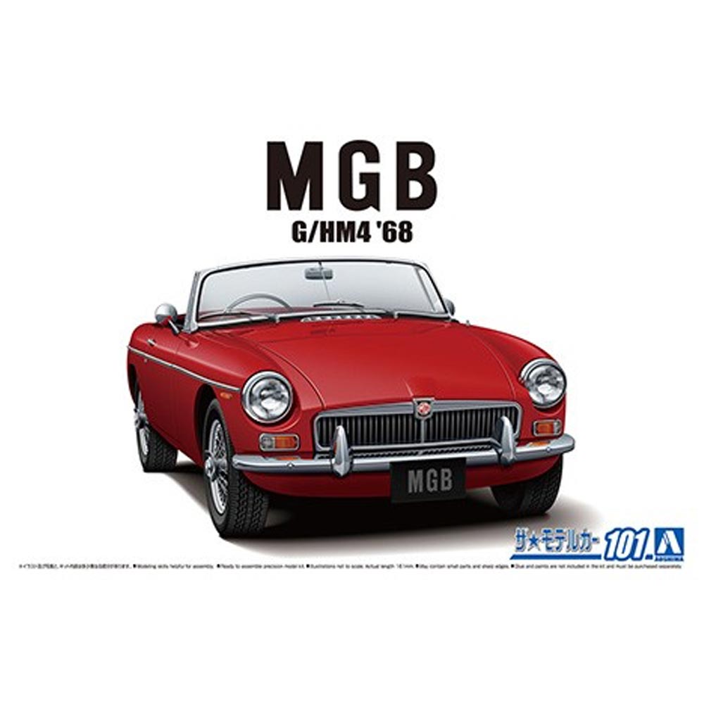 Aoshima 05685 MGB Mk.2 BLMC G/HM4 MK-2 '68 1:24 Model Kit