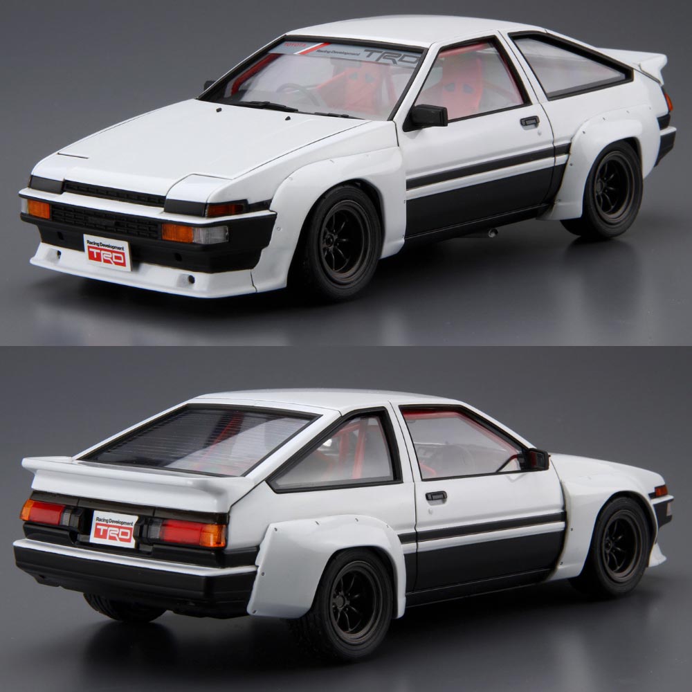 Aoshima 05896 Toyota TRD AE86 Trueno N2 '85 1:24 Model Kit