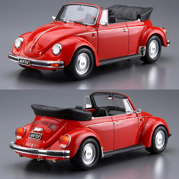 Aoshima 06154 Volkswagen 15ADK Beetle 1303S Cabriolet '75 1:24 Model Kit