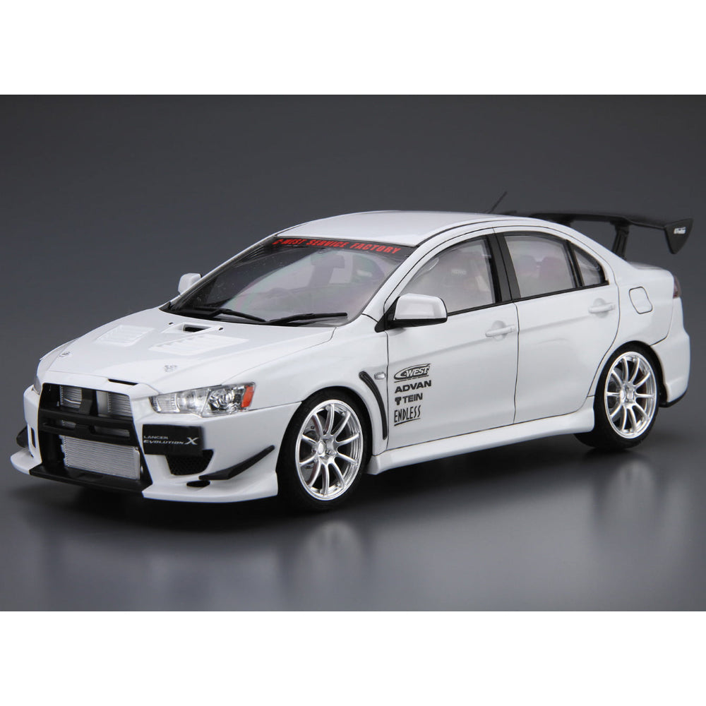 Aoshima 06929 C-West CZ4A Lancer Evolution X '07 (Mitsubishi) 1:24 Model Kit